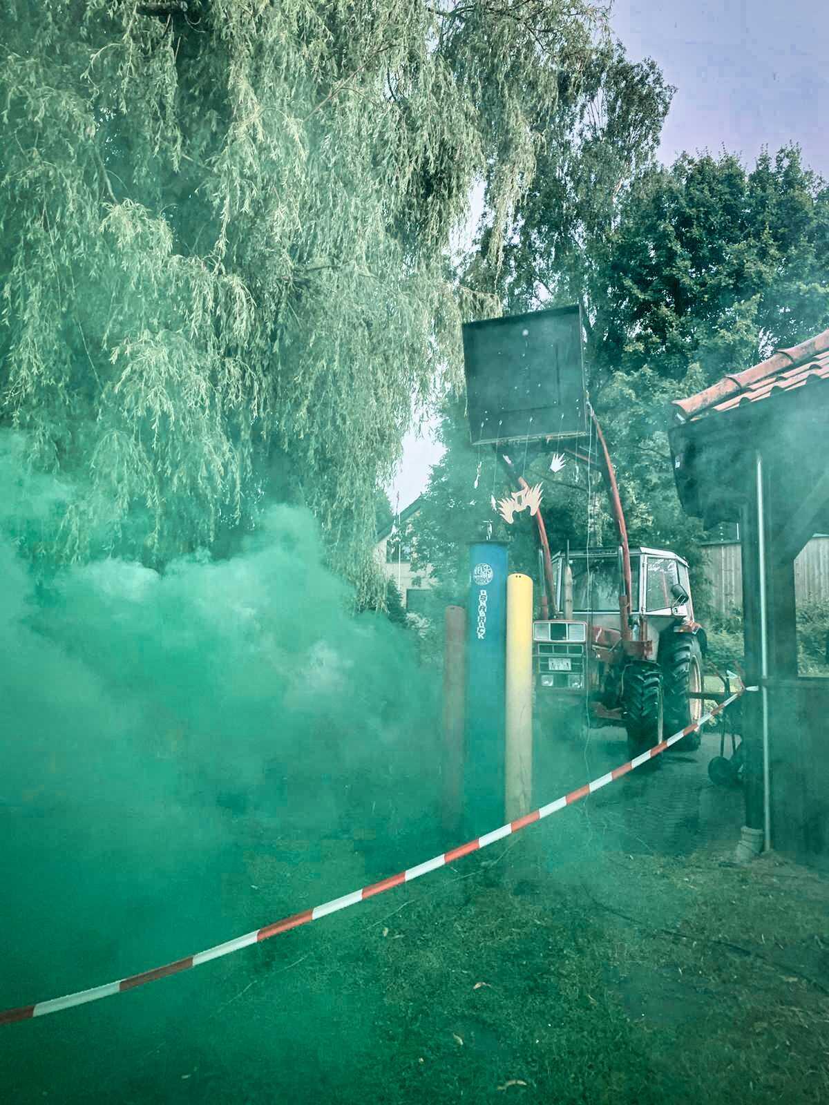 Leedener Schützenfest: Das Programm 2026 in Tecklenburg-Leeden des Schützenvereins, Auf dem Bild Schießstand Leeden im Ortskern