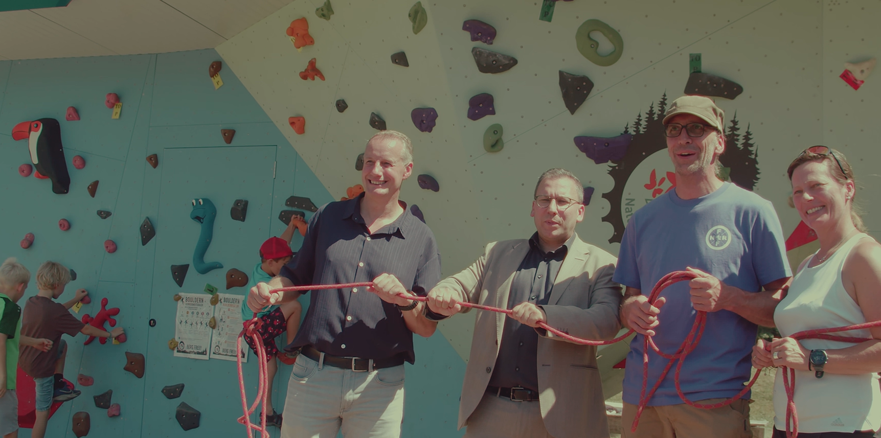 Activity-Park: Brochterbecks Oudoor-Boulderblock eingeweiht!